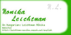 monika leichtman business card